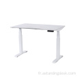 Computer Ergonomic Dual Motor Réglage de la table blanche électrique